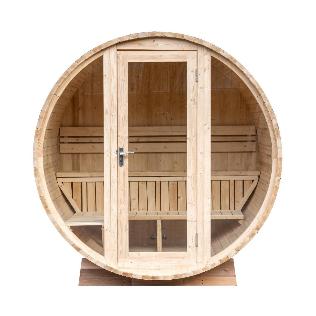 SAUNA KAYU | SAUNA BARREL BULAT KAPASITAS 4 ORANG SAUNA ROOM KAYU PORTABLE