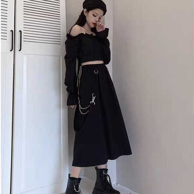 [3 hari] rok harajuku korea pouch samping + rantai