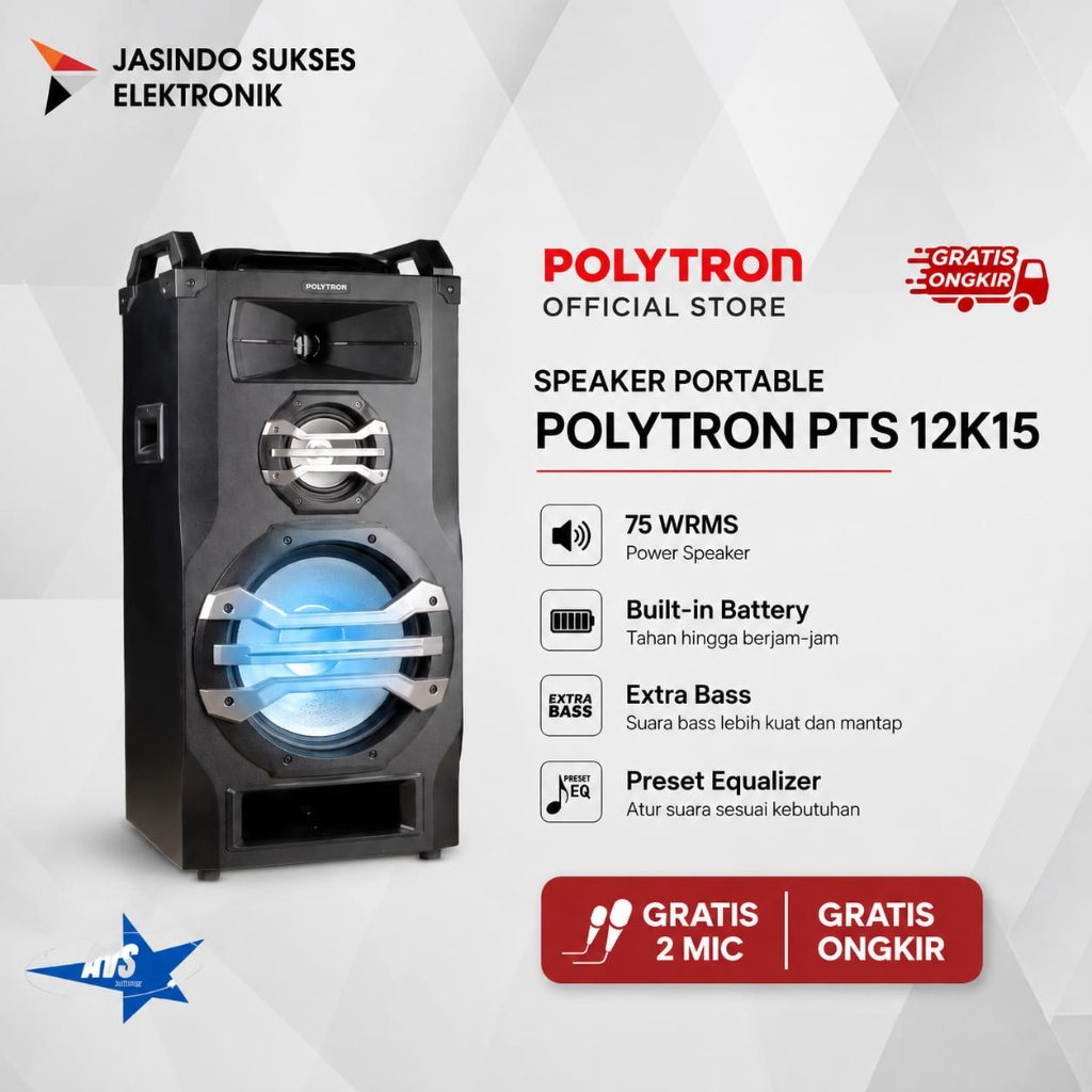 SPEAKER POLYTRON PTS 12K15 Portable Speaker