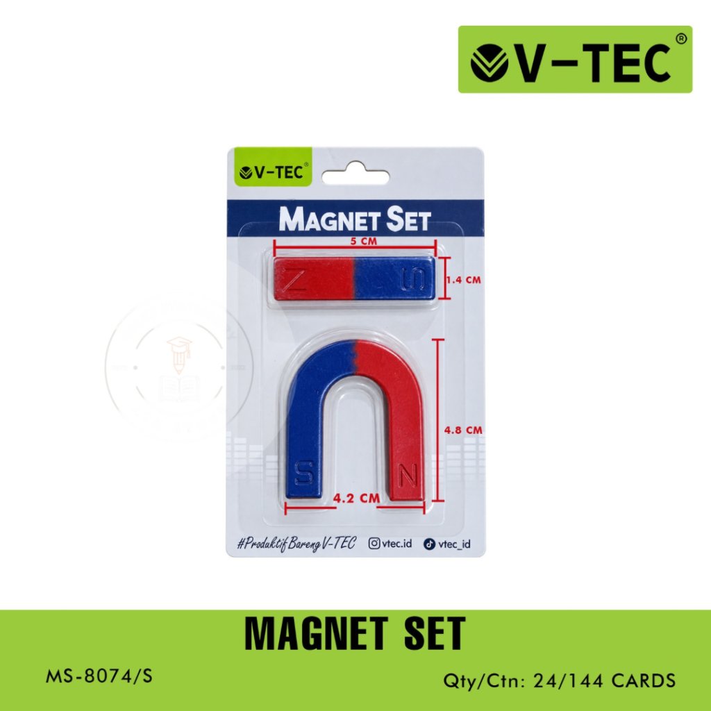 Magnet Batangan / Magnet Set Ukuran Kecil & Besar / Magnet  U Vtec (1 Pcs)