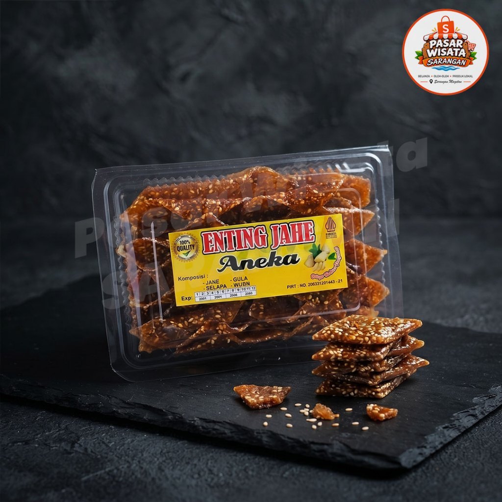 Enting Jahe Aneka – Ting Ting Jahe Wijen Manis Hangat Renyah Camilan Tradisional