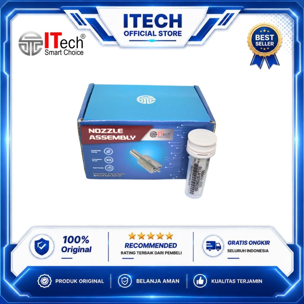 Nozzle Injector Mitsubishi 6D16 PS190 190PS SND250 Asli Original ITech - Nozel Nozle Nosel Noksel In