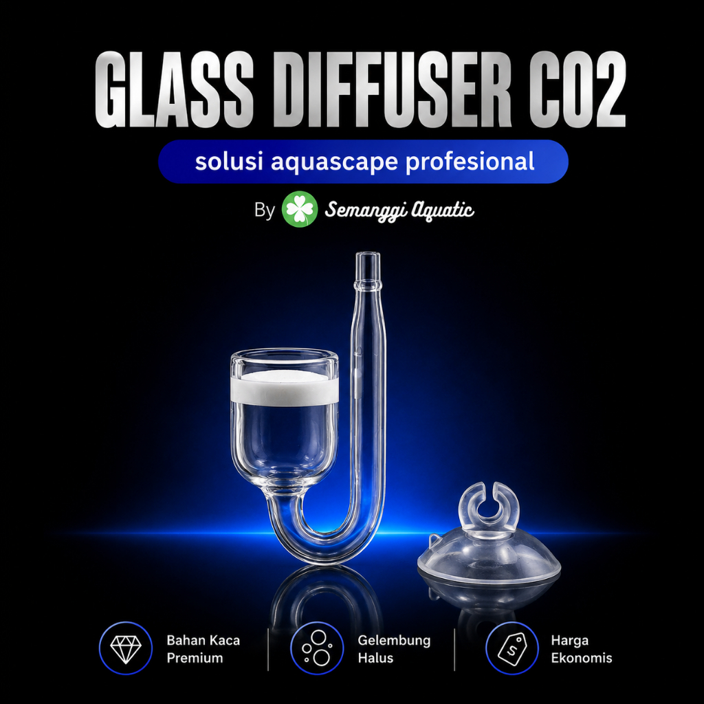 Mini Glass Diffuser Co2 / CISOD / Atomizer CO2 / Diffuser CO2 DIY