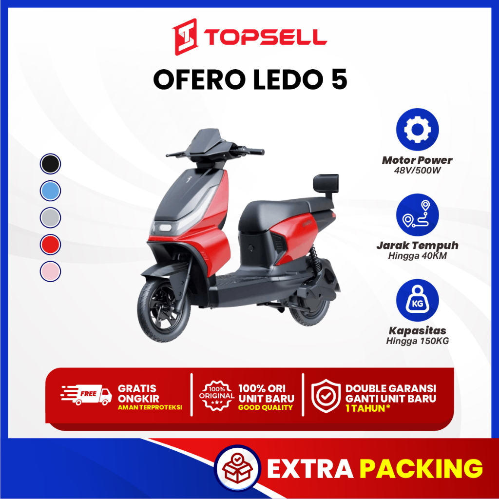 SEPEDA LISTRIK OFERO LEDO 5 SEPEDA LISTRIK OFERO