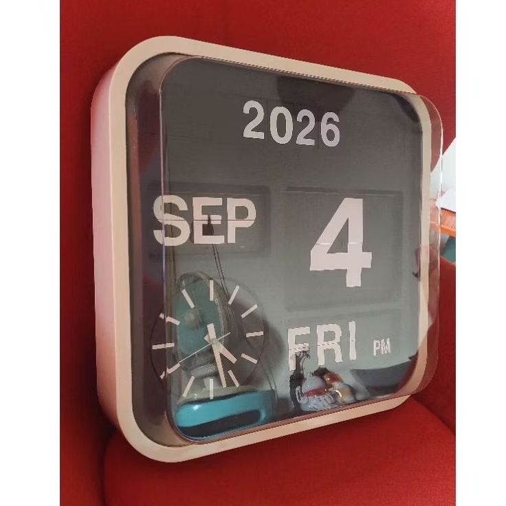 wall clock big flip vintage