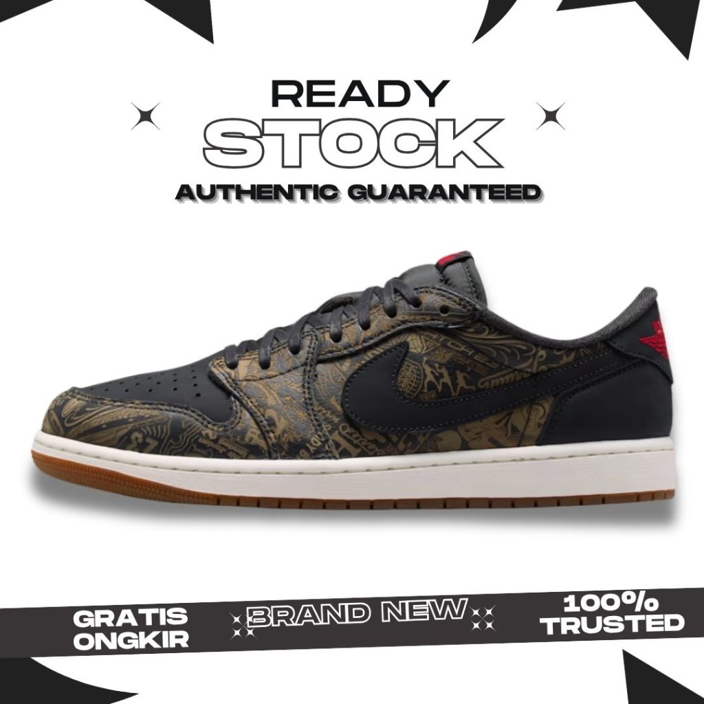 Nike Air Jordan 1 Low OG "Laser" Black