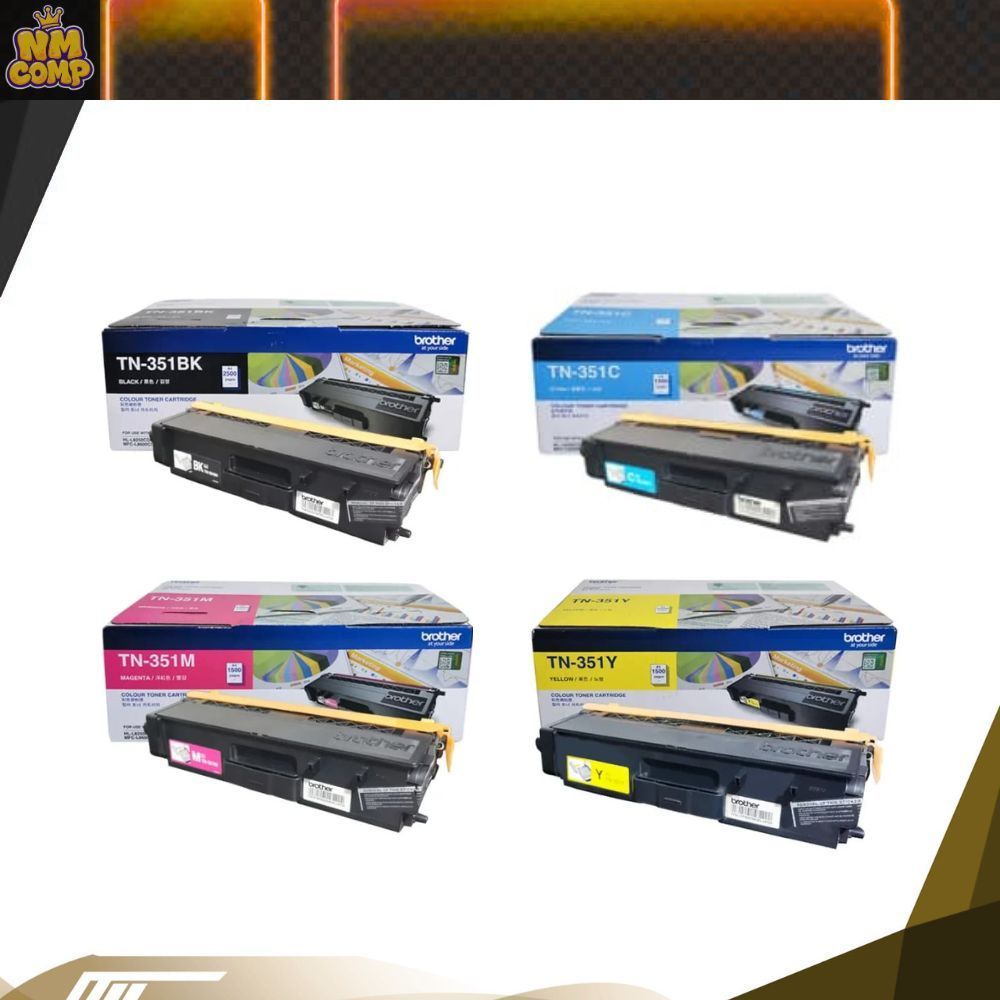 Cartridge Toner Brother TN-351BK TN-351C TN-351M TN-351Y Colour Toner Cartridge