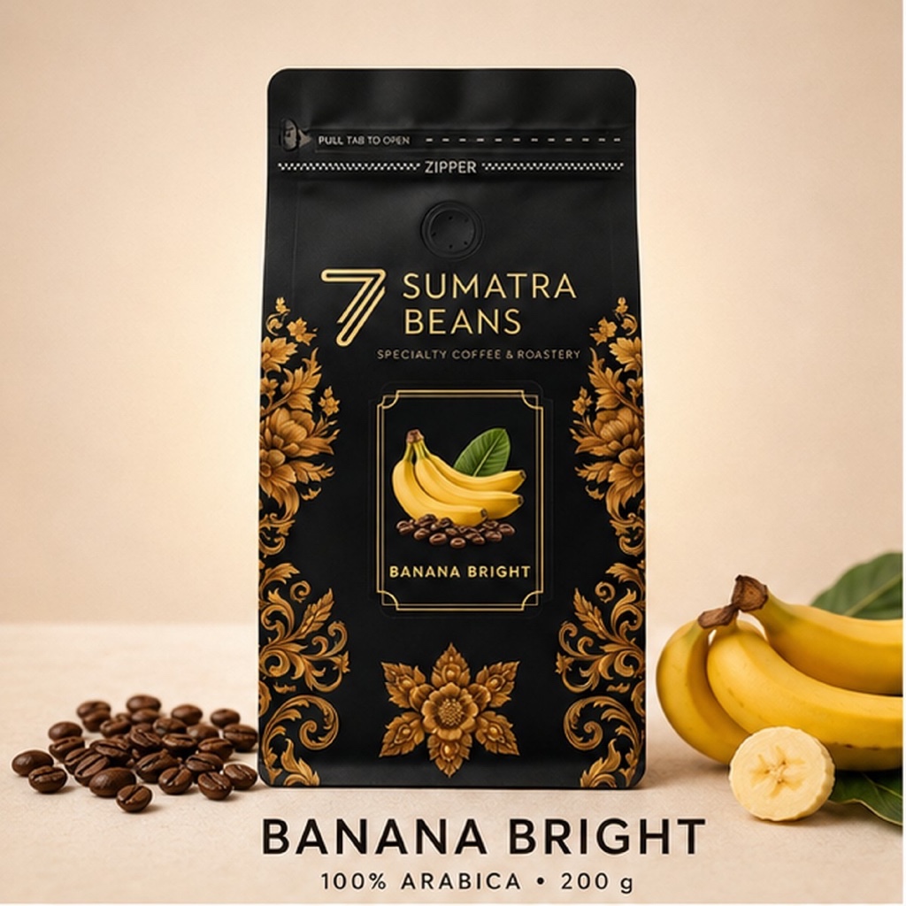 Seven Sumatra Beans Jakarta Banana Bright Specialty Coffee 100% Arabica 200gr
