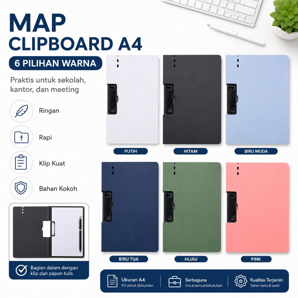 Map kertas wadah jepitan penyimpanan dokumen /map organizer A4 tebal