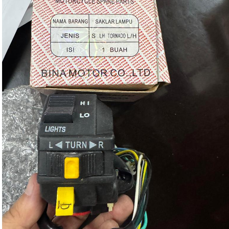 Saklar L/H SUZUKI TORNADO, Merk : BINA Parts