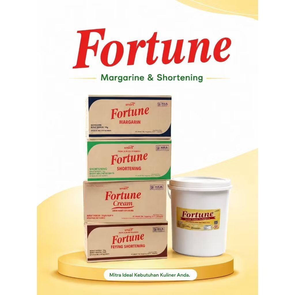 Fortune Margarin Shortening Cream Frying Shortening Lemak Masak 1kg