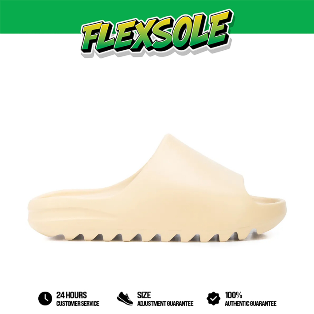 Flexsole - Yeezy Slide Desert Sand White Sand Slides