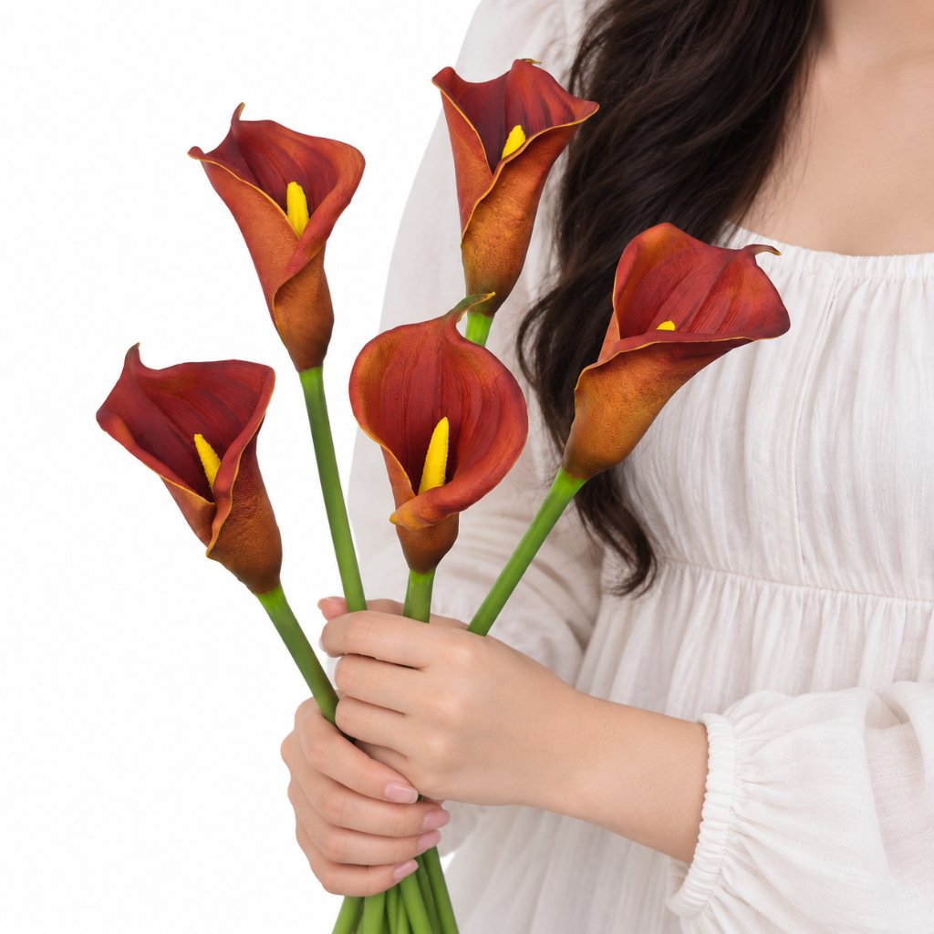 Bunga Hias Calla Lily Jumbo Premium Artificial Dekorasi