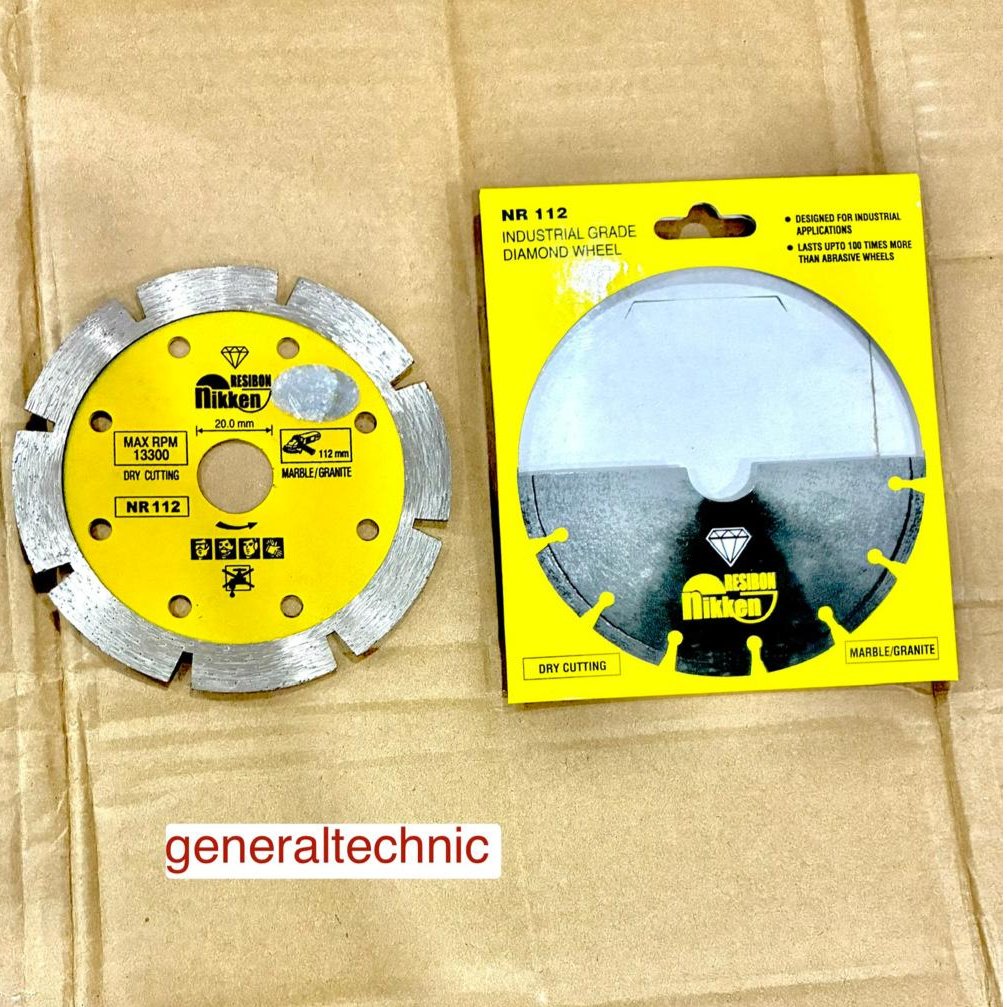 Industrial Diamond Cutting Wheel Nikken Resibon NR112 Dry Diamond Wheel Nikken 112MM