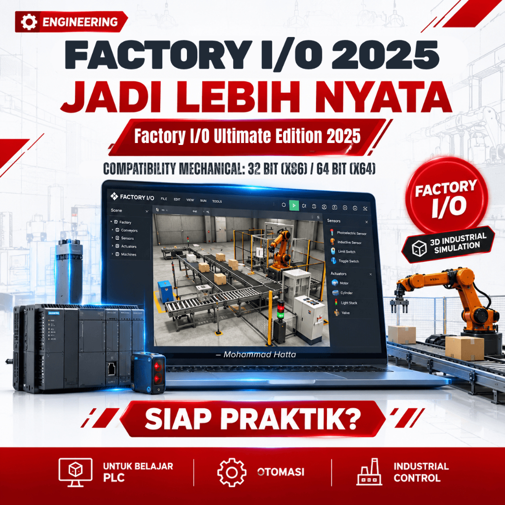 Factory I/O Ultimate Edition 2025 | Software Simulasi Pabrik 3D untuk PLC dan Otomasi