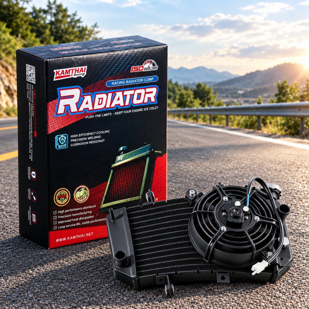 KAMTHAI racing Radiator Hitam Jupiter mx old mx new Radiator big besar jumbo 1 kipas