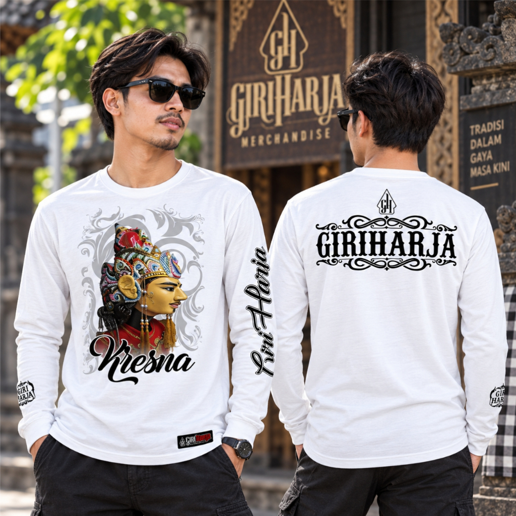 Kaos Wayang Golek Kresna Giri Harja Khas Sunda Lengan Panjang
