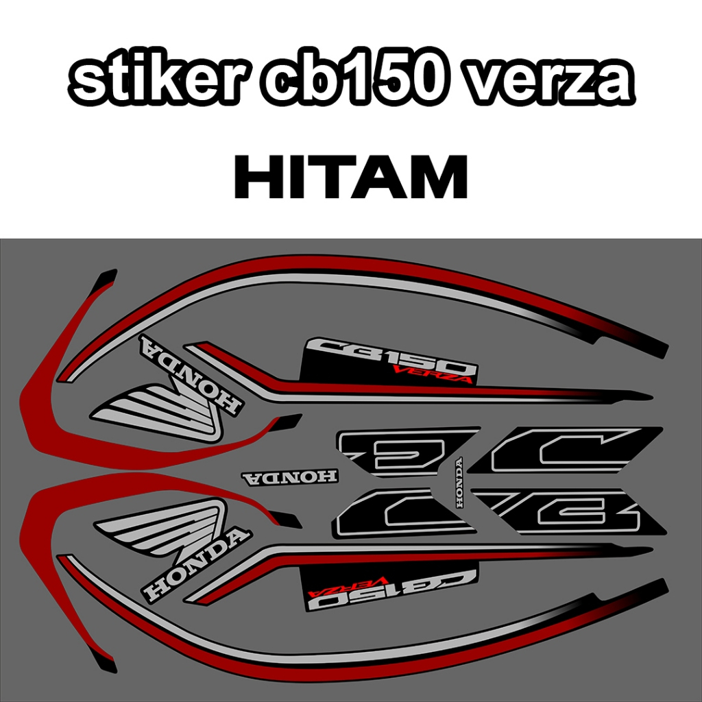 STIKER STRIPING MOTOR CB VERZA 2018  / STRIPING CB VERZA