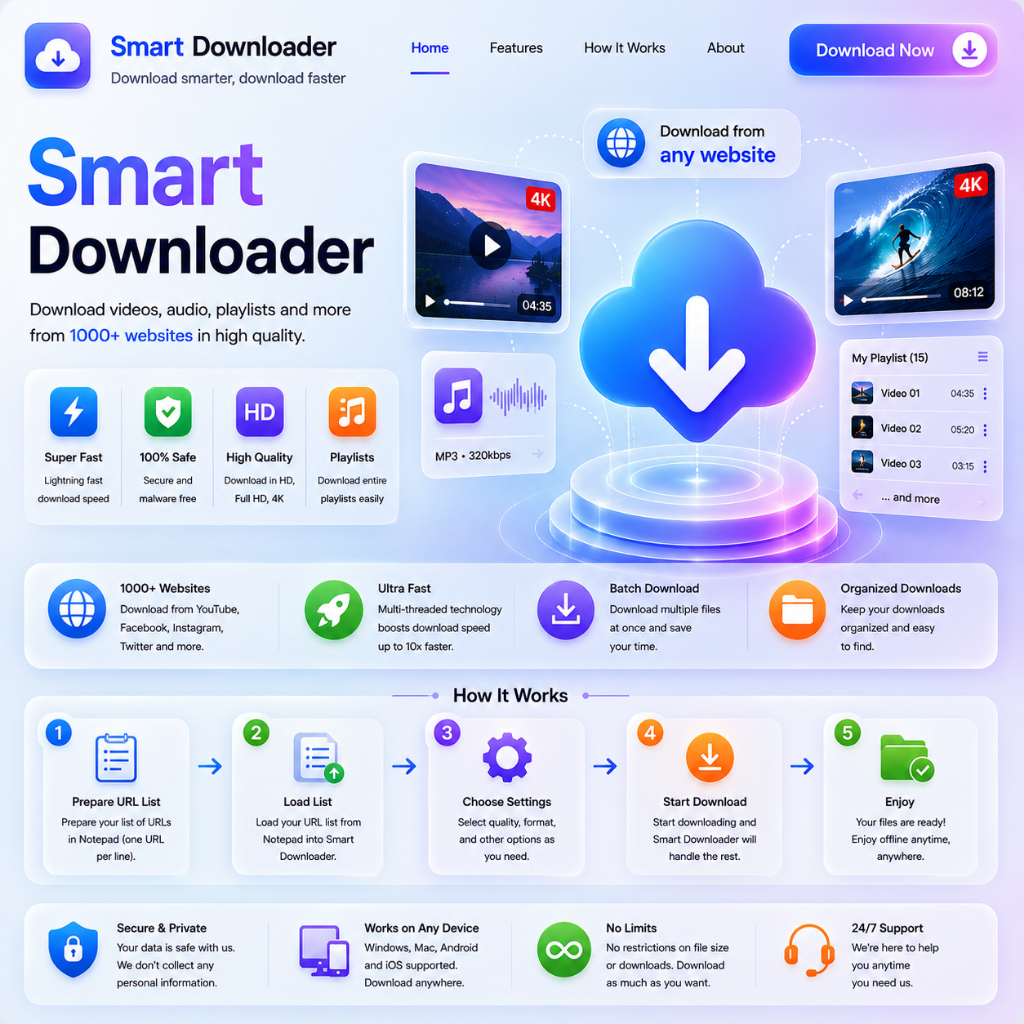 Smart Downloader - Software
