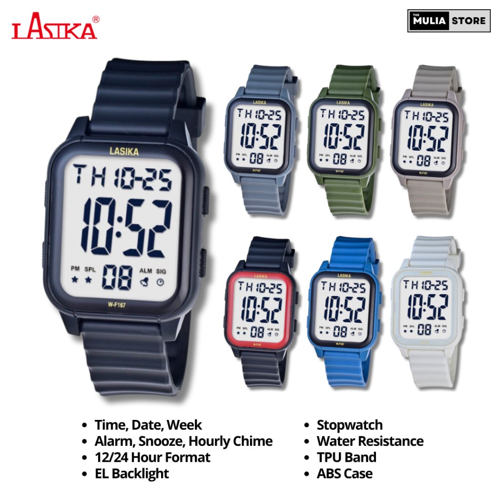 LASIKA Jam Tangan Anak-Anak/Dewasa Lasika Original W-F167 Digital