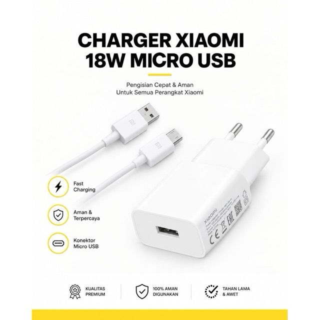 charger xiaomi 18 w micro usb