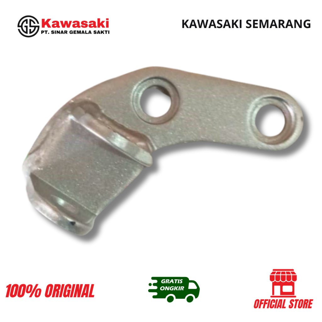 Dudukan Footstep Depan Kanan KLX 150S Silver Original (34003-0095-458)