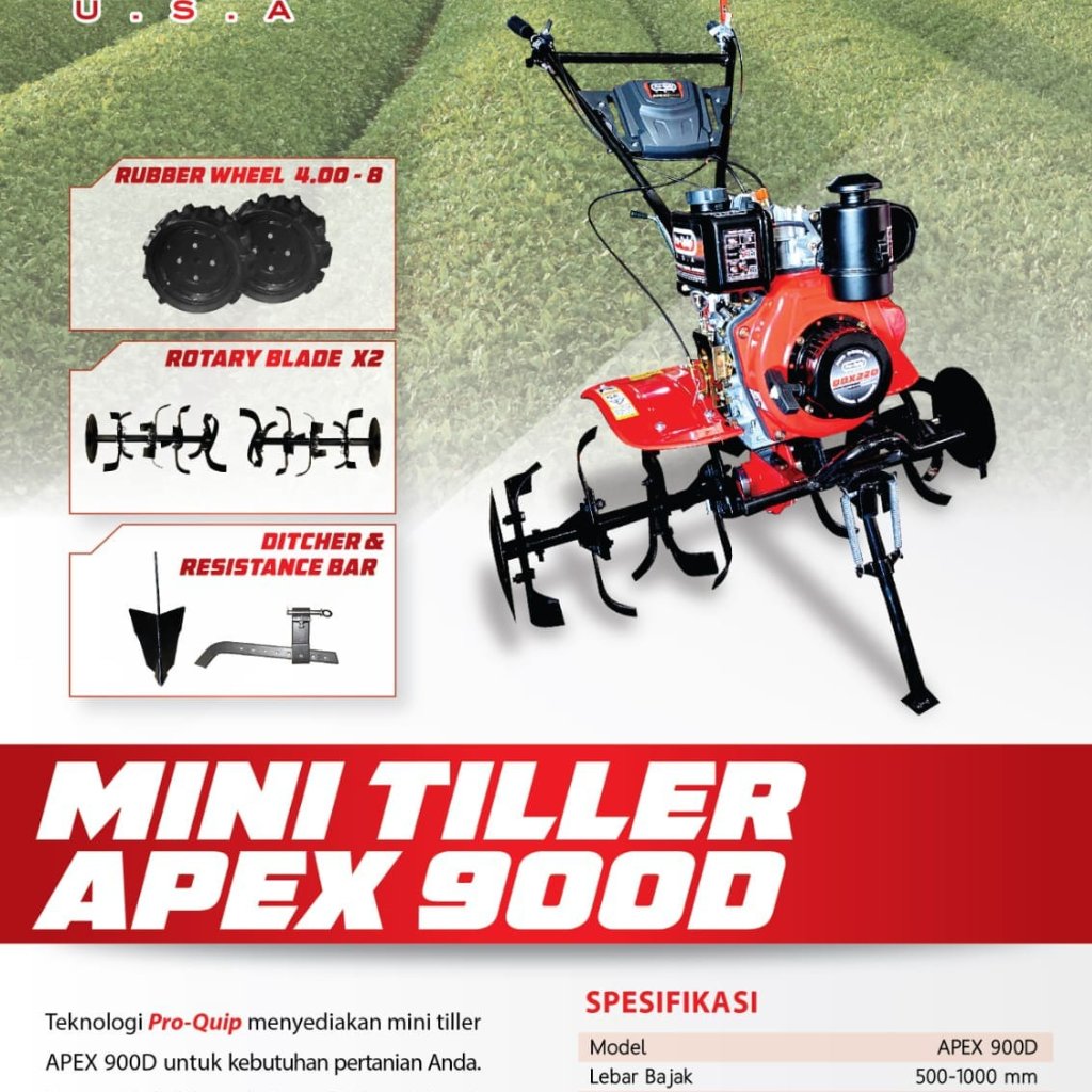 CULTIVATOR PROQUIP APEX 900 DIESEL / TRAKTOR MINI DIESEL
