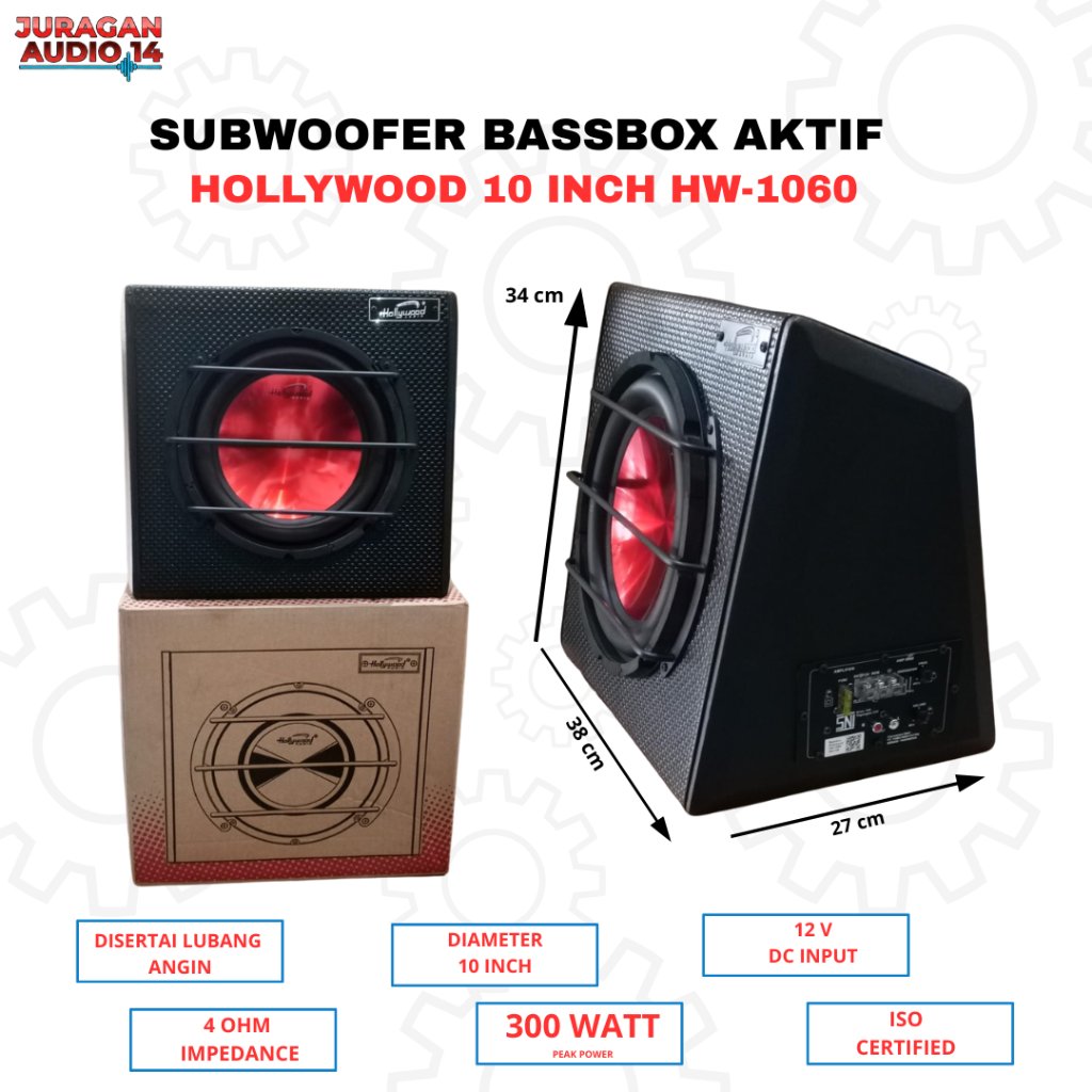SUBWOOFER BASOKA HOLLYWOOD 10INCH