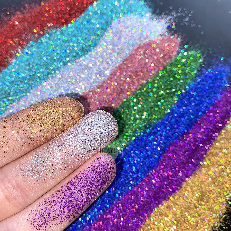 Glitter Bubuk Halus/Glitter Bubuk Bahan Dekorasi Bunga/Glitter Powder Hollogram Halus