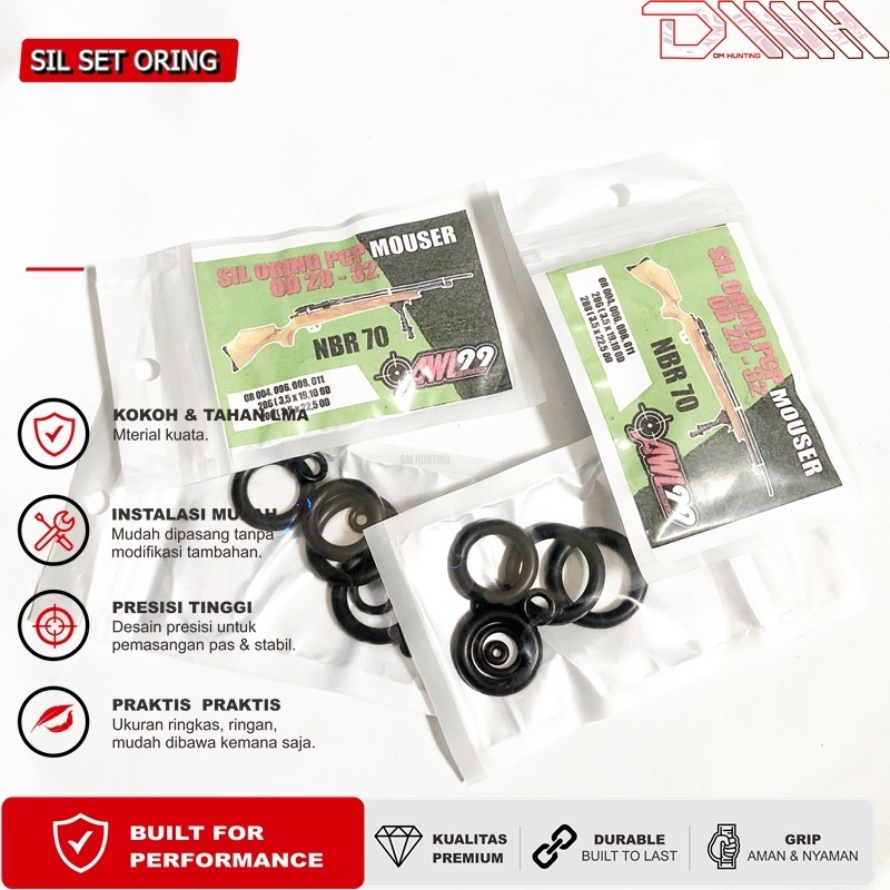 SIL ORING SET MOSER MSR OD 28 DAN OD 32 NBR