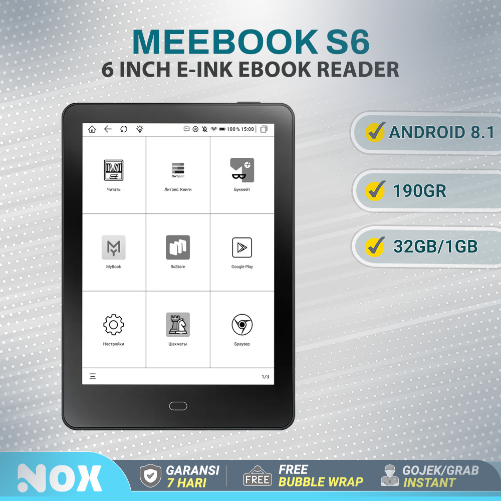 Meebook S6 ebook e ink reader -oml mirip Kindle, Kobo, Bigme