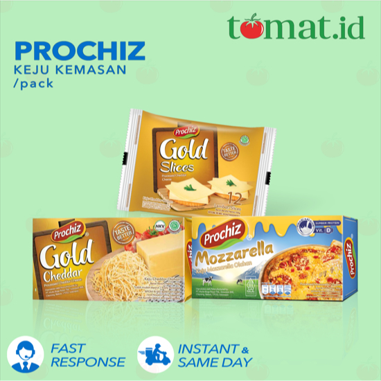 PROCHIZ | Paket Keju Prochiz Gold Slices & Prochiz Gold Cheddar &Prochiz Mozzarella Keju Olahan