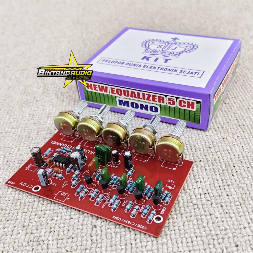 Kit Equalizer 5 Channel LOTUS / Potensio Putar