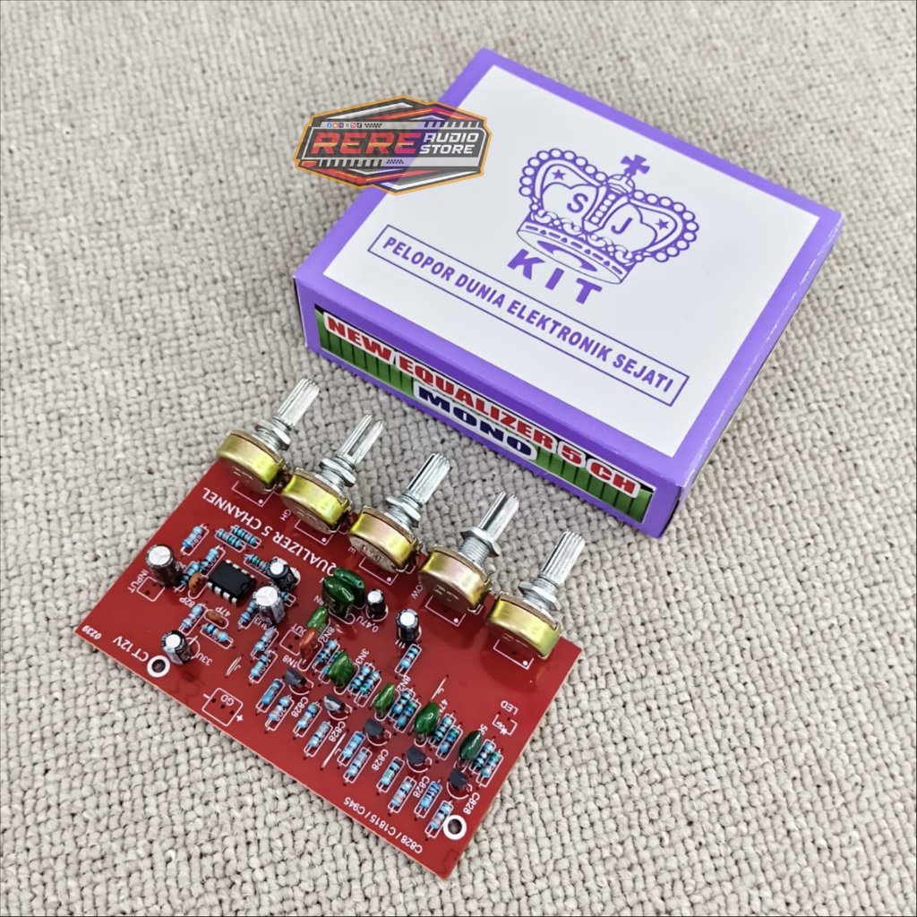 Kit Equalizer 5 Channel LOTUS / Potensio Putar