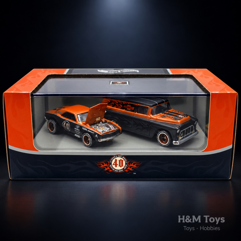 Hot Wheels 67 Chevy Camaro & Chevy Panel Custom Car Show Japan - 00431