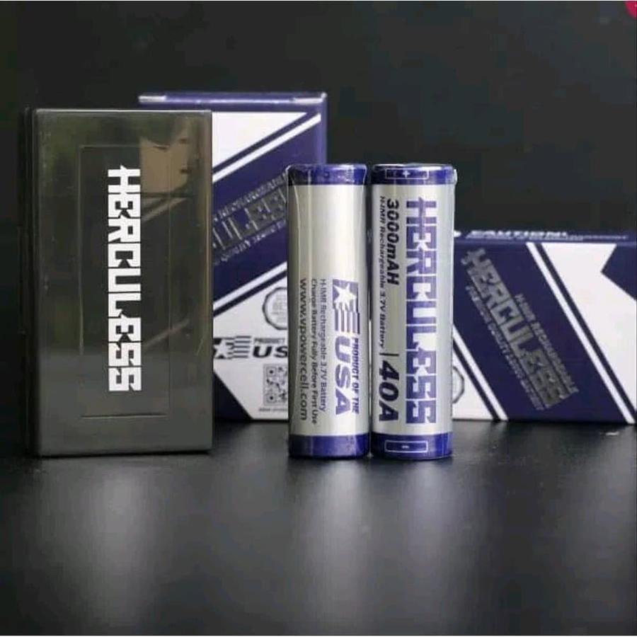 Baterai Battery HERCULES Authentic 18650 HERCULESS 3000mAh 40A not vtc