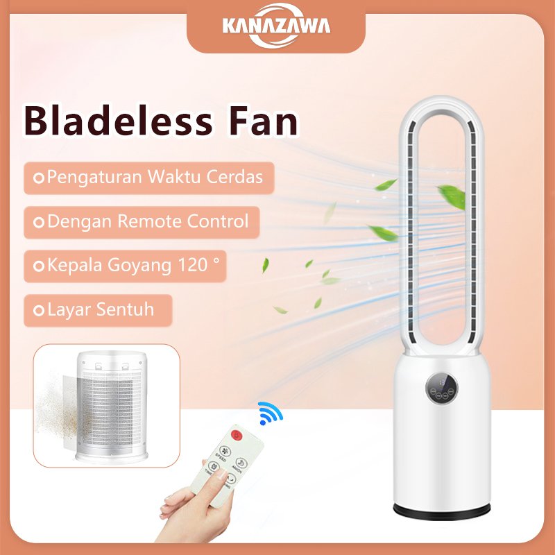 KANAZAWA KIPAS ANGIN tanpa baling Layar Led  Kipas Tanpa Baling-baling dengan