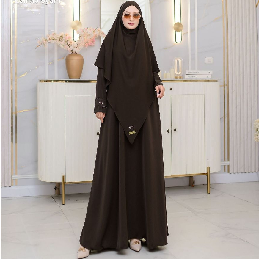 Zainab by Ivas Production Gamis Terbaru Simple Elegant