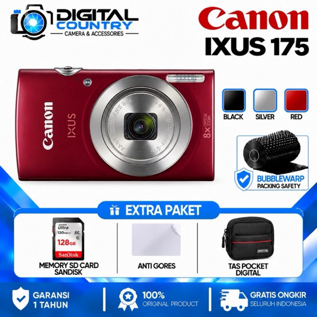 CANON IXUS 175 / CANON IXUS 175 DIGITAL CAMERA / CAMERA CANON IXUS 175