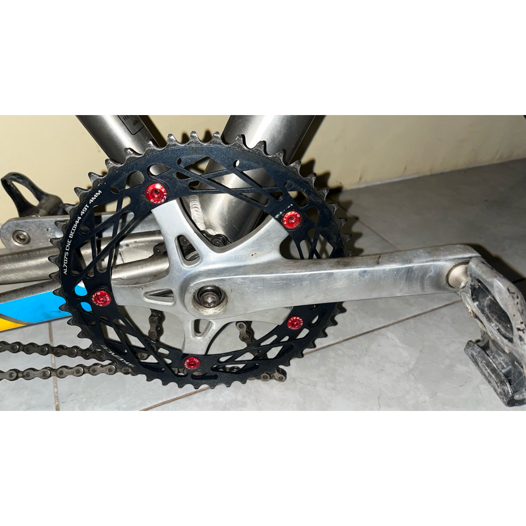 crankset viva bcd 144 chainring skeace 49t spider