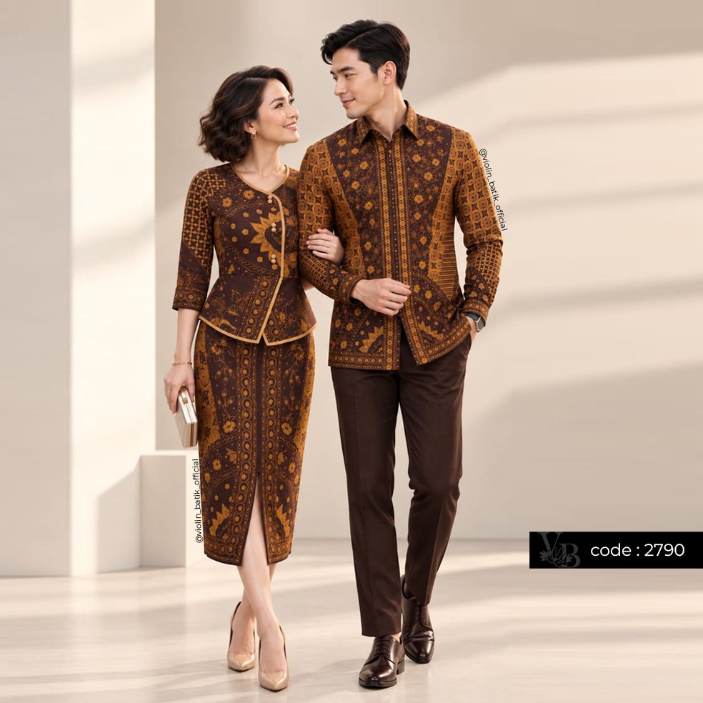Violin Batik Stelan Katun Peplum 2790
