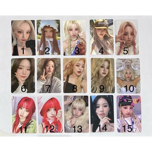 Official photocard i-dle pc gidle album i never die love i feel we are motivation miyeon minnie soye