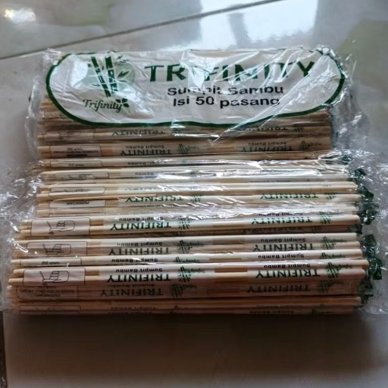 Trifinity sumpit bambu isi 50pcs