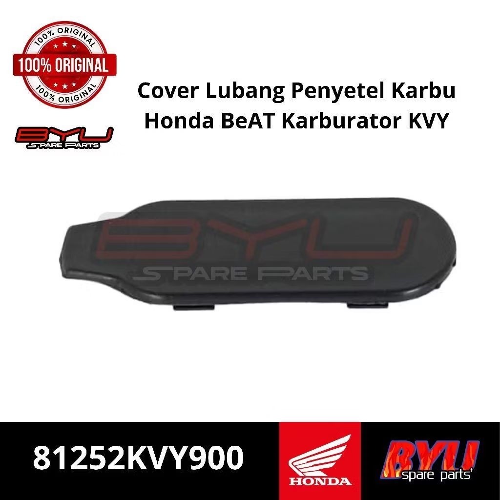 81252-KVY-900 Cover Lubang Box Jok Penyetel Karbu Honda BeAT Karburator KVY 81252KVY900