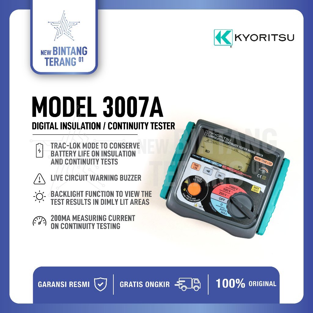 Digital Insulation Tester Kyoritsu 3007A