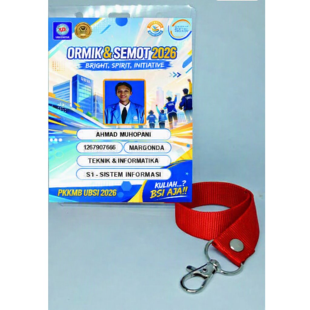 ID CARD dan Tali lanyard BSI September 2026