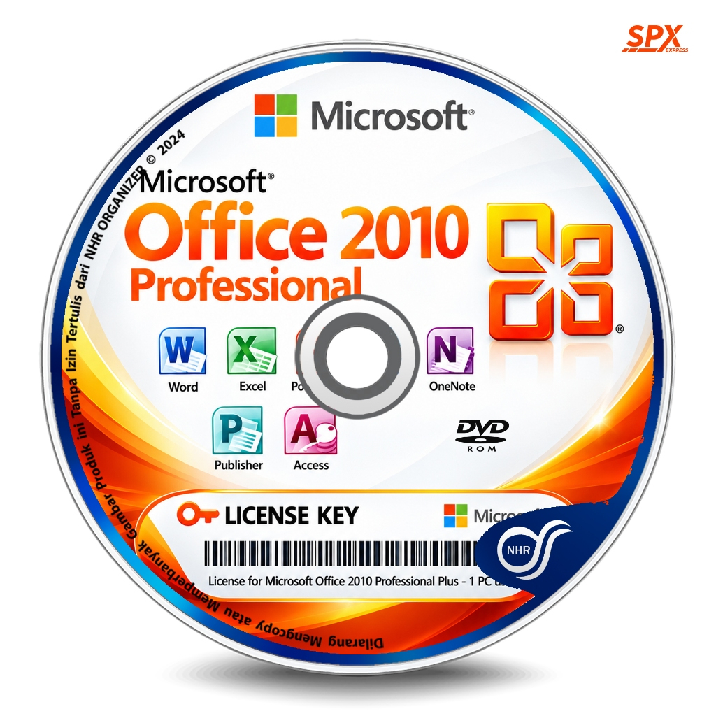 DVD Installer Office® 2010 Pro, Pro Plus, Standar,  Project, Visio + Key Product License