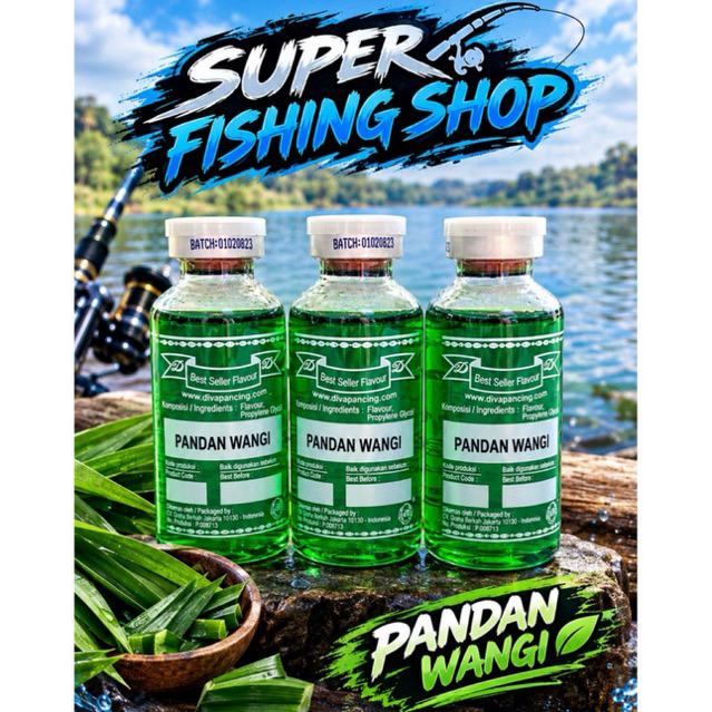 Essen Diva 30ml Aroma PANDAN WANGI Khusus Fishing