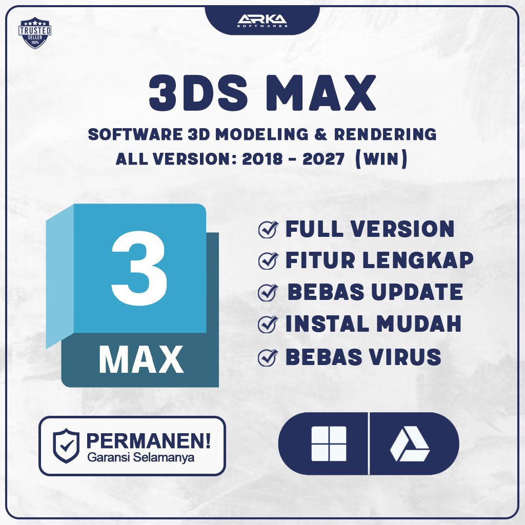 3ds Max 2027 - 2018 + Vray + Corona Full Version Original Lifetime | Autodesk 3dsMax 3D Modeling Sof