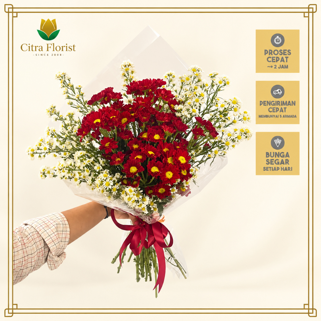 Simple Mika I Bouquet / Buket Bunga Untuk Kado Moment Spesial